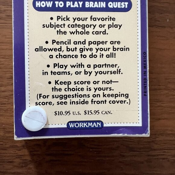 Brain Quest Learn Q & A Grade 6 Ages 11-12 Quiz Deck 2 Pack Vintage 1st Ed 1992 - Picture 10 of 15